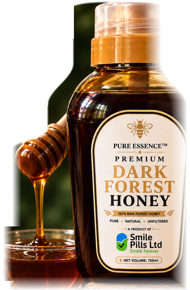 Pure Essence Dark Forest Honey - Naturally rich colour
