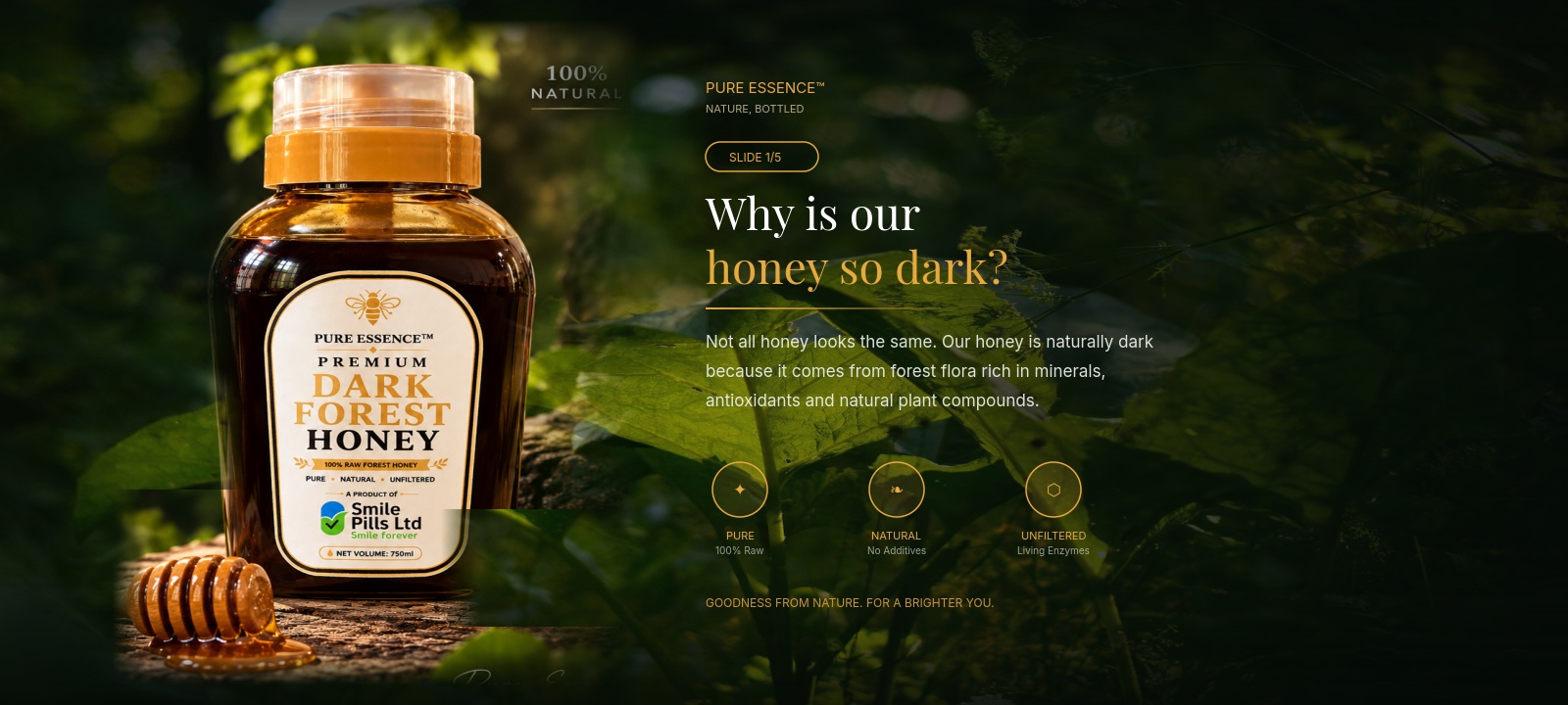 Pure Essence Dark Forest Honey - Why is our honey so dark?